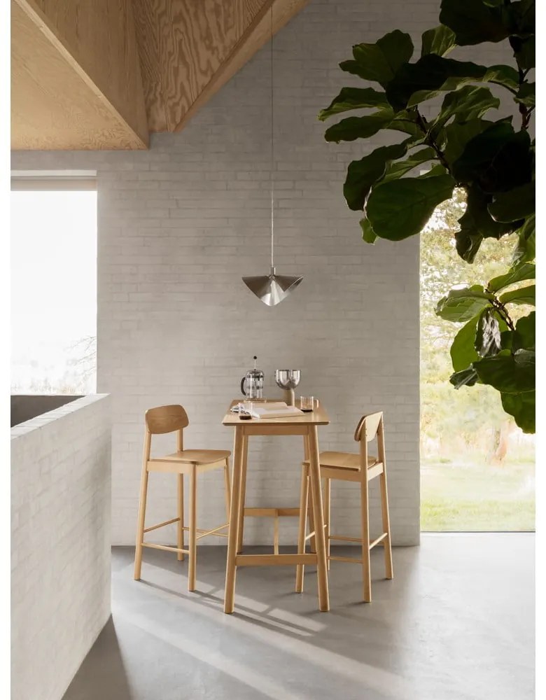 Masă de bar cu aspect de lemn de stejar 60x120 cm Barlow – Actona