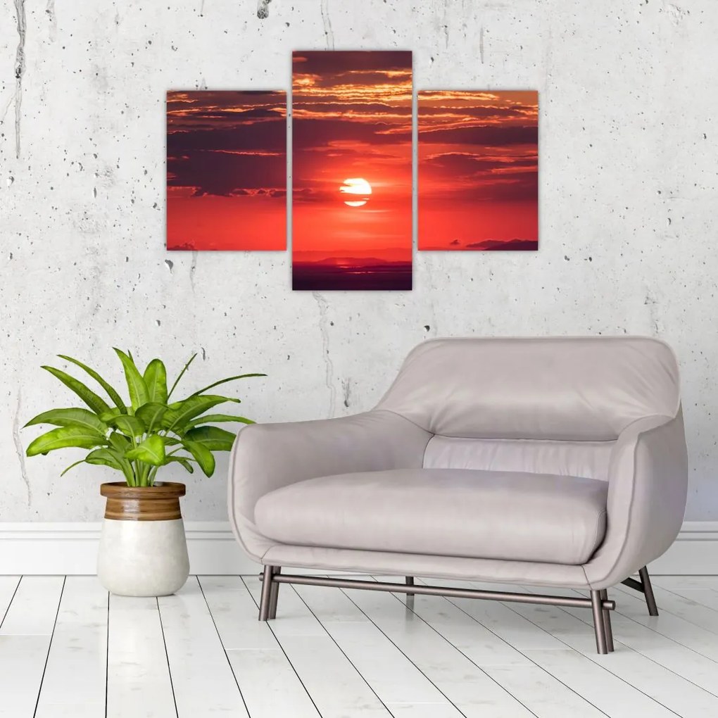Tablou cu soarele colorat (90x60 cm)