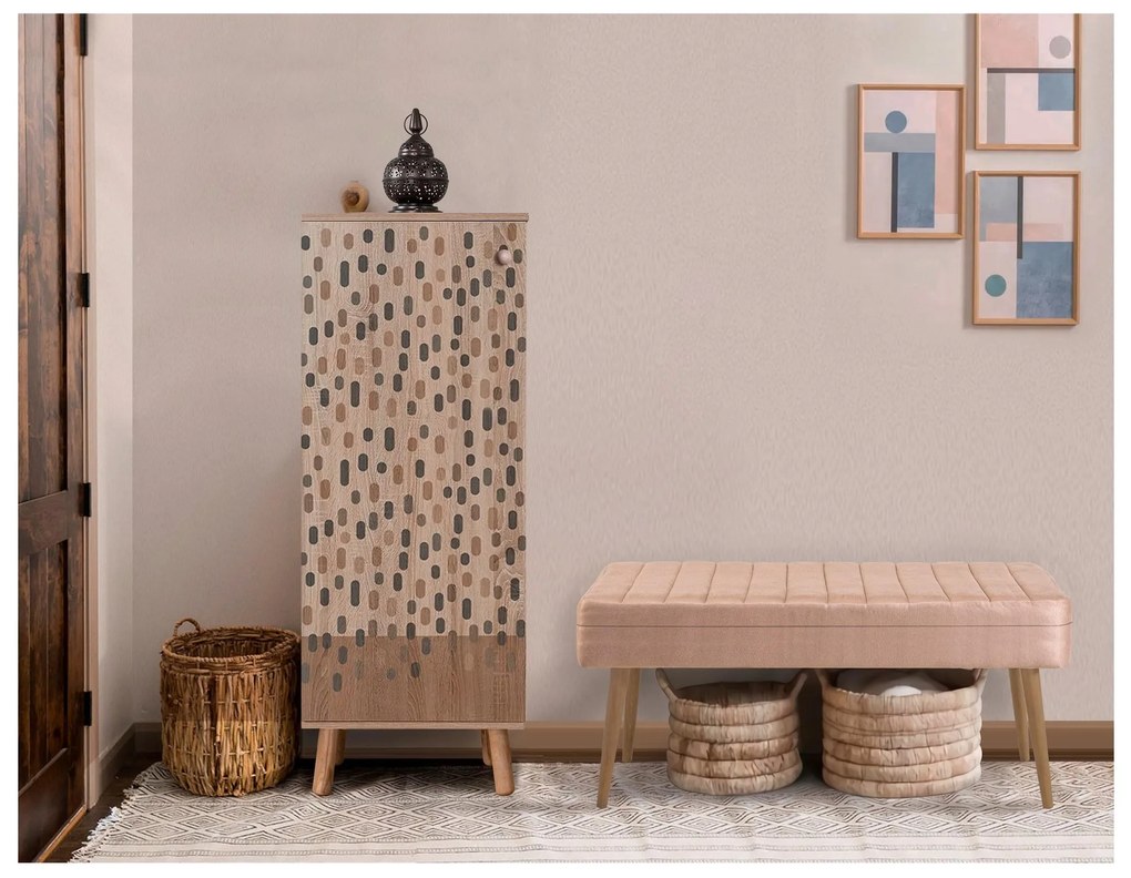 Mobilier Hol Beside 31 (stejar sonoma + piatră) . 1093996