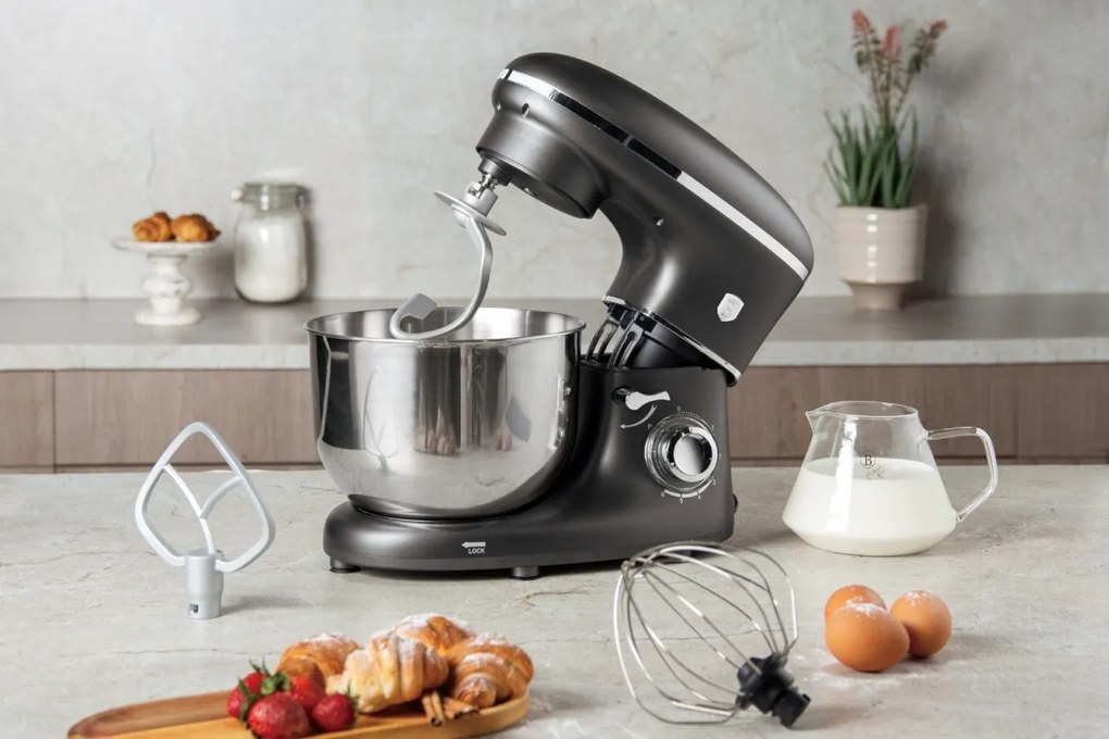 Robot de bucatarie 1300W Anthracite Collection Berlinger Haus BH 9511, pentru aluat, creme