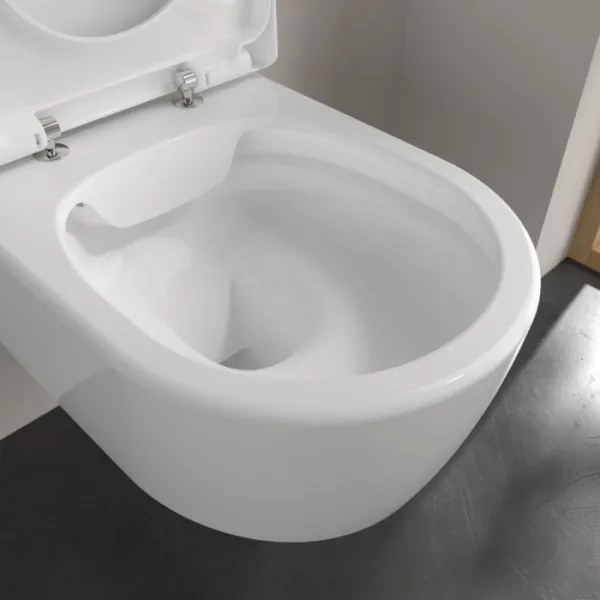 Villeroy & Boch 5656HRR1 - WC suspendat AVENTO, ceramică, cu capac SoftClose (închidere lentă), alb