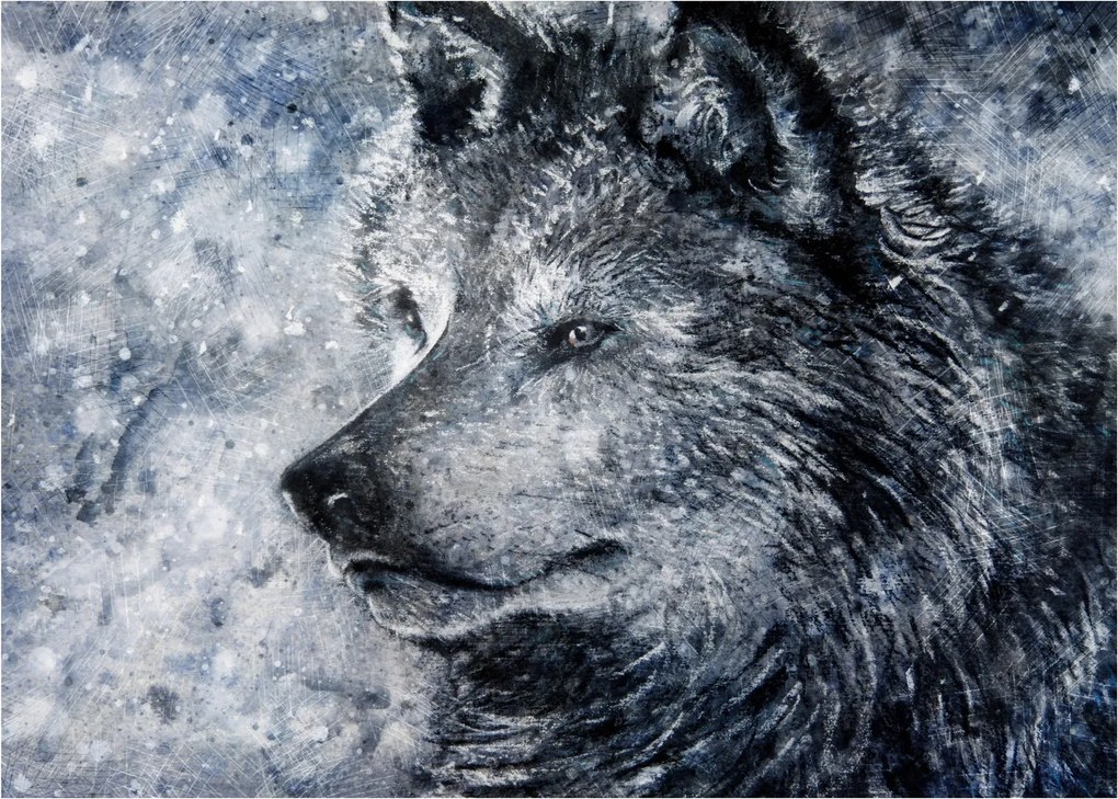 Tablou - Lupul din desene animate (70x50 cm)