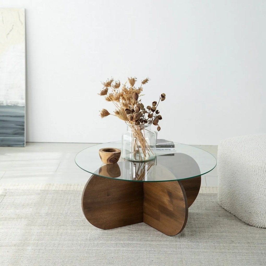 Măsuță de cafea Bubble Walnut
