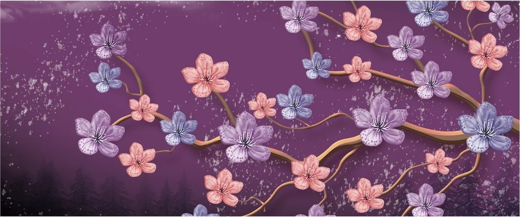 Tablou - Amurg de primăvară (120x50 cm)