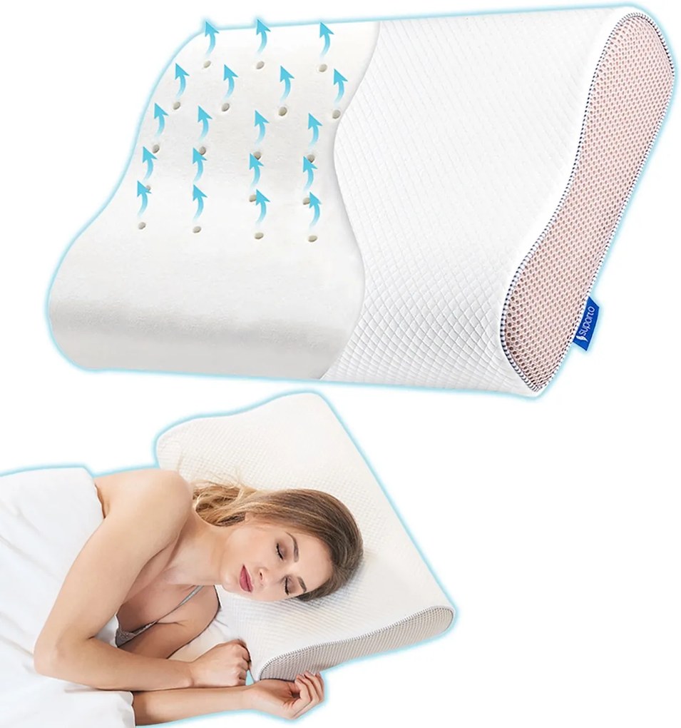 Perna de dormit Suporto Nocturna ergonomica hipoalergenică - Tencel Lyocell