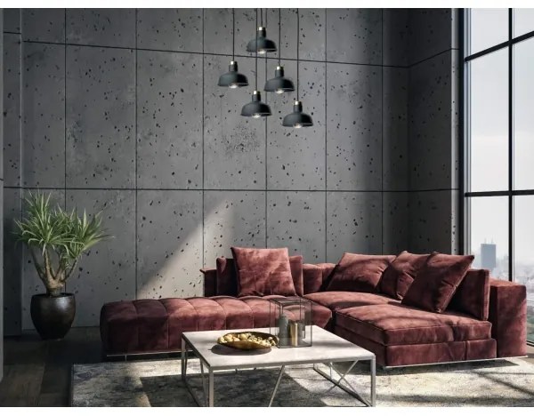 Lustră pe cablu HEBE 5xE27/60W/230V negru