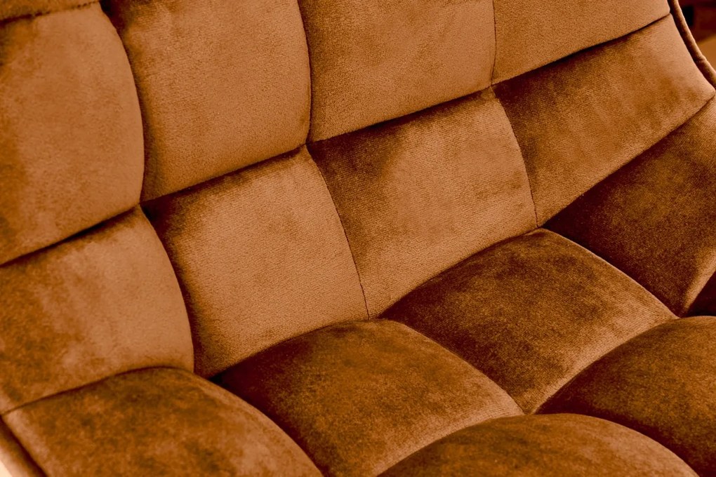 Scaun de bar H95 velvet cinnamon