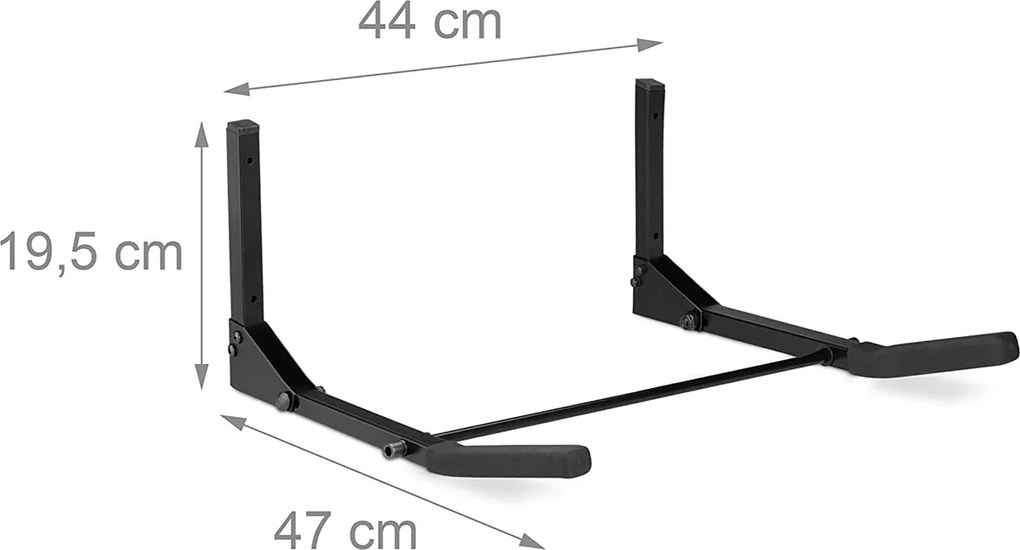 Suport bicicleta pentru perete Sarcina 30 kg Negru
