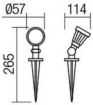 Lampă LED de exterior TIM LED/5W/230V IP65 Redo 9998