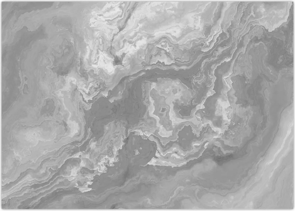 Tablou pe sticlă - Marmură în alb-negru (70x50 cm)