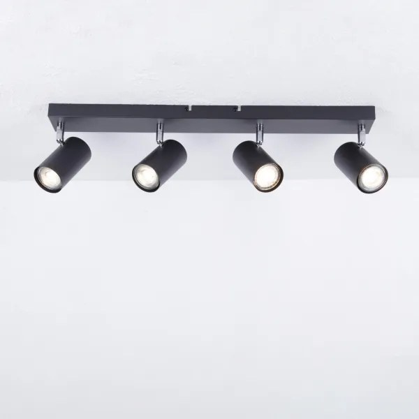 Spot ROBBY 4xGU10/35W/230V negru Globo 57911-4B