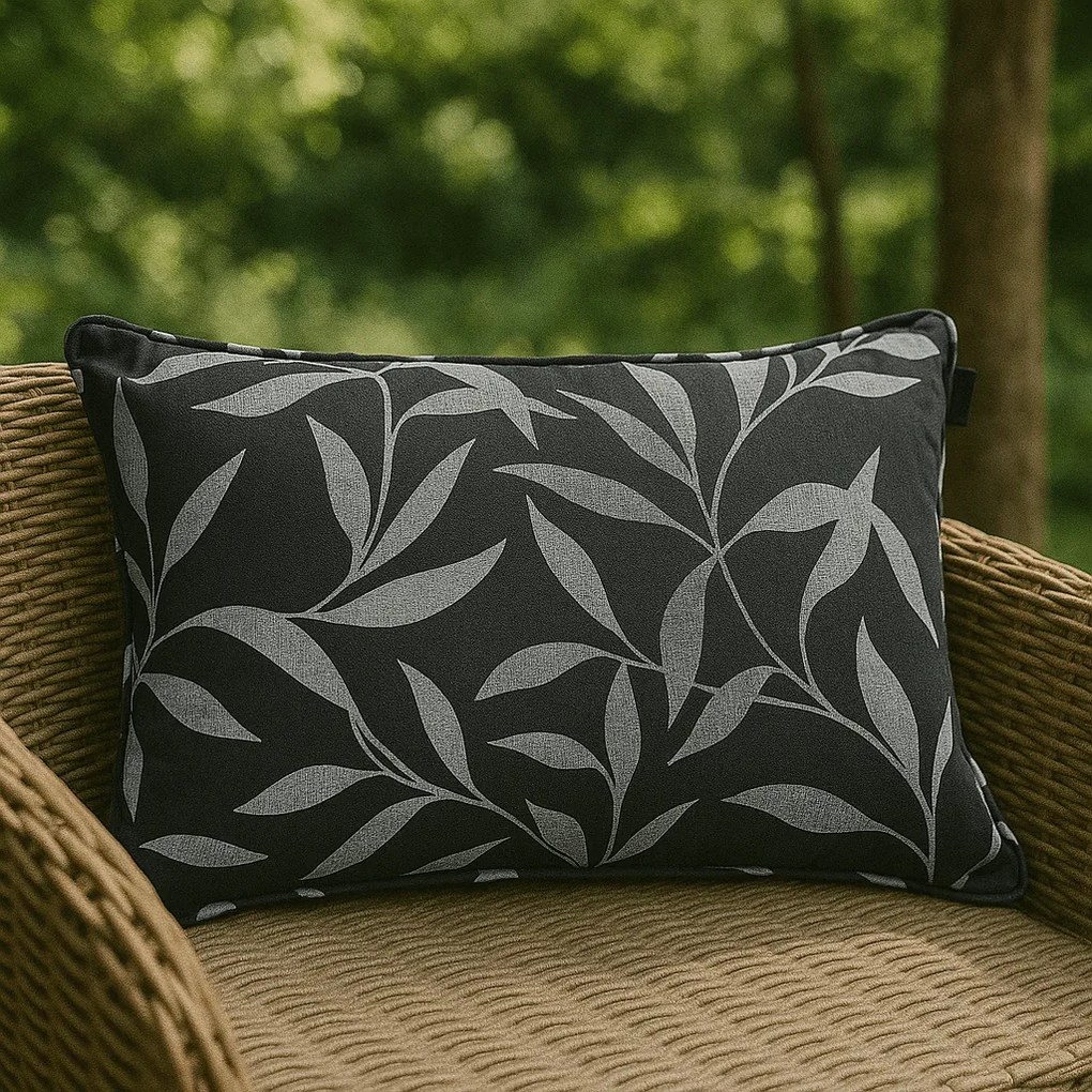 Perna de exterior FERGUS 50x30 cm, negru