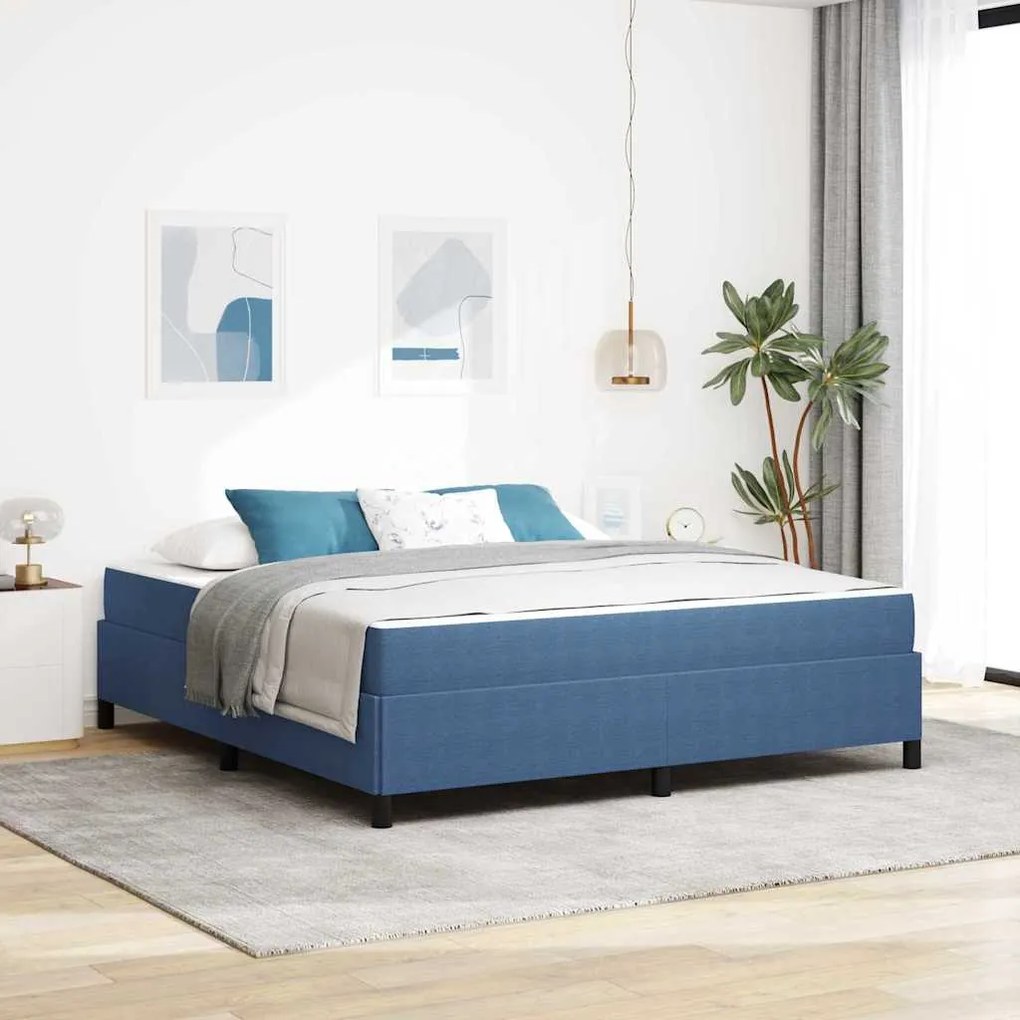 vidaXL Cadru de pat Altele albastru 180 x 200 cm Țesătură de catifea