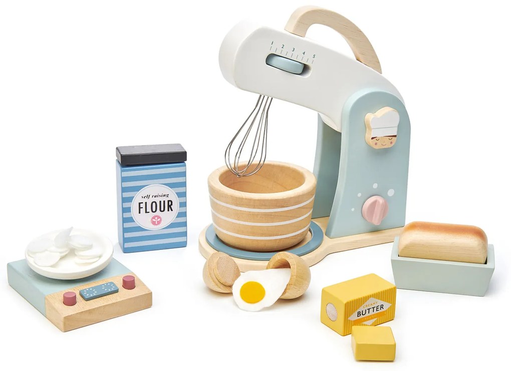 Tender Leaf Toys - Robot de bucatarie din lemn - Mini Chef Home baking