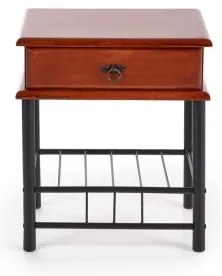 Noptieră FIONA 55x48 cm maro/negru