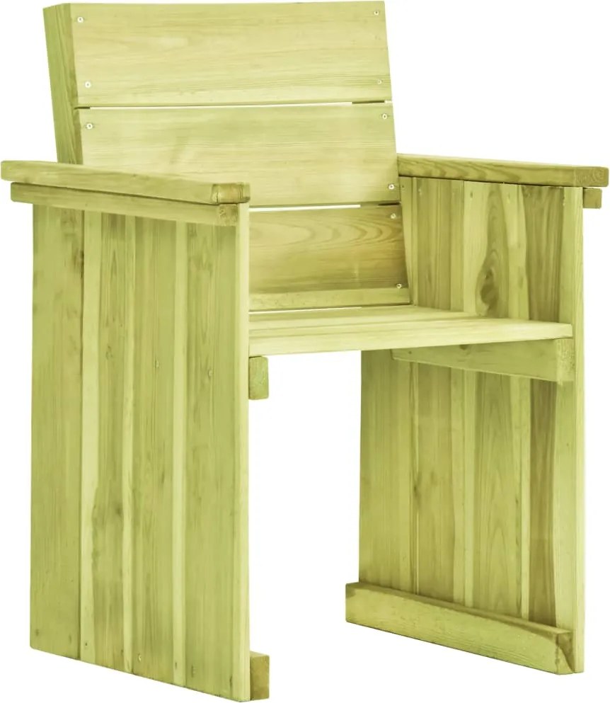 vidaXL Scaun de grădină, lemn de pin tratat