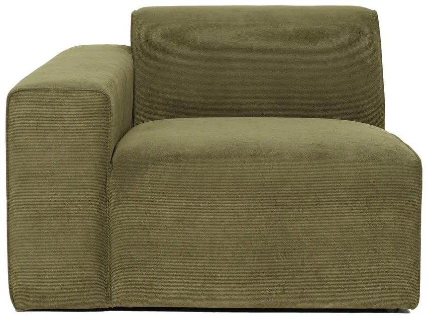 Modul pentru canapea verde din catifea reiată (pe partea stângă ) Sting - Scandic