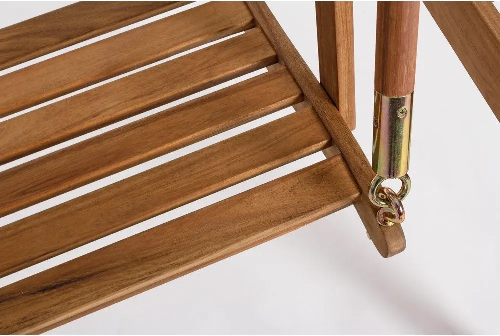 Balansoar de grădină în culoare naturală din lemn masiv Noemi – Bizzotto