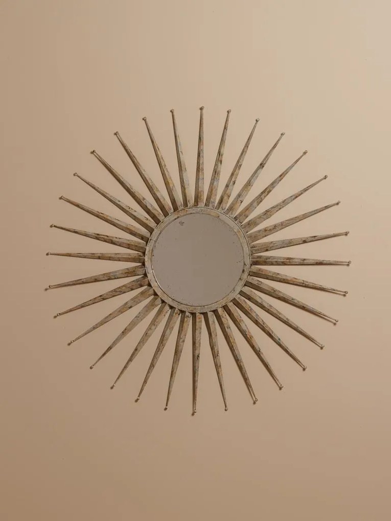 Oglinda de perete, din metal, Oriental Sun