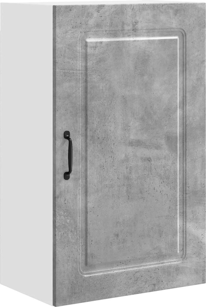 vidaXL Dulap de bucătărie Kalmar Gri din beton 50 x 31 x 80 cm