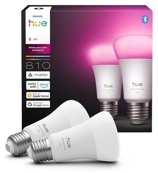 Set 2x becuri LED dimabile Philips Hue WACA E27/6W/230V 1000-20000K