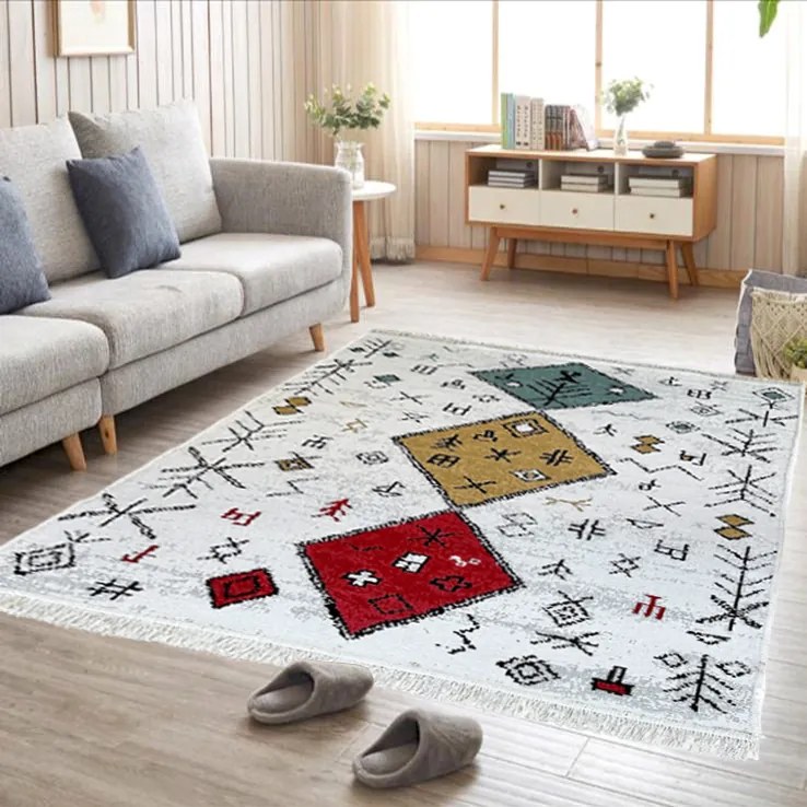 Covor tesut traditional, 200x300 cm, Boho-Tribal