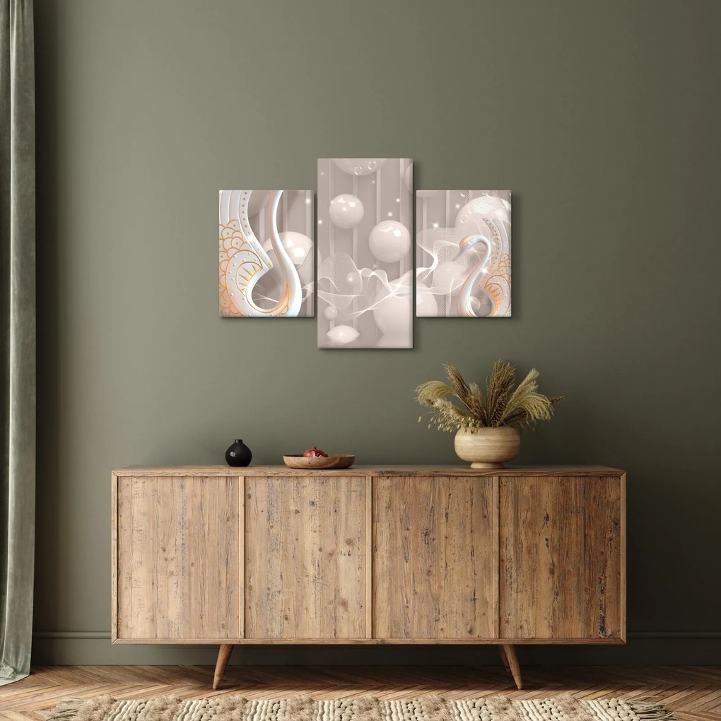 Tablou - Lebede fermecate (90x60 cm)