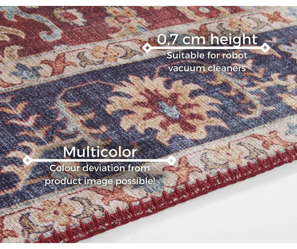 Covor Nouristan Vivana, 160 x 230 cm, roșu vișiniu