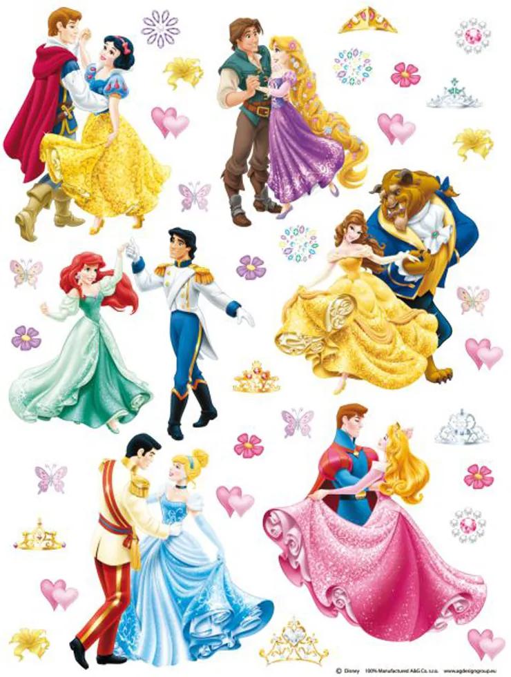 Stickere Disney Princess with Princes      -  Stickere Decorative BeeStick