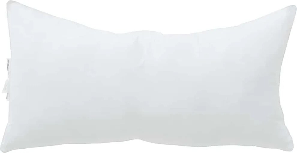 vidaXL Pernă cu pernă Alb Bumbac și poliester
