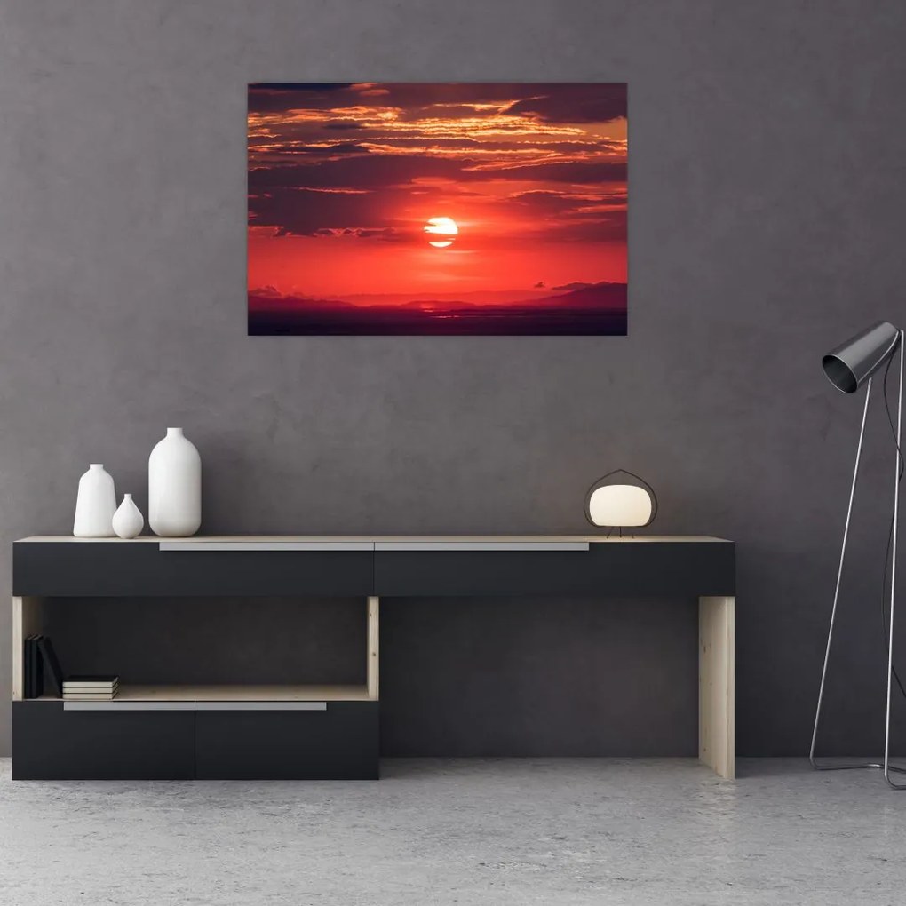Tablou cu soarele colorat (90x60 cm)