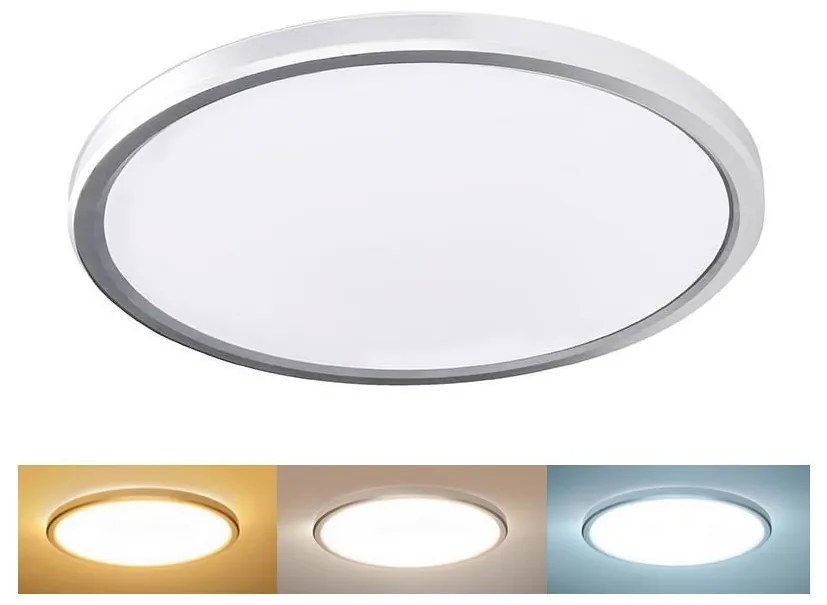 Solight WO826-LED Lampă de tavan pentru baie ACATE, 24W/230V, 3000/4000/6000K, pr.29,3cm, IP54
