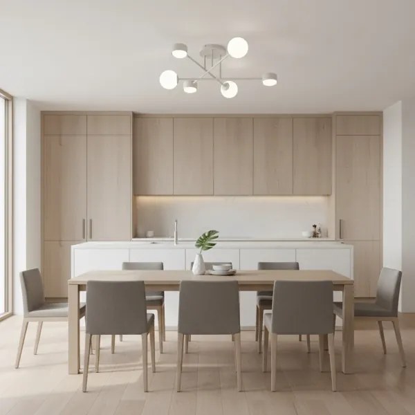 Plafonieră aplicată HOLON 3xG9/8W/230V + 3xGX53/12W albă