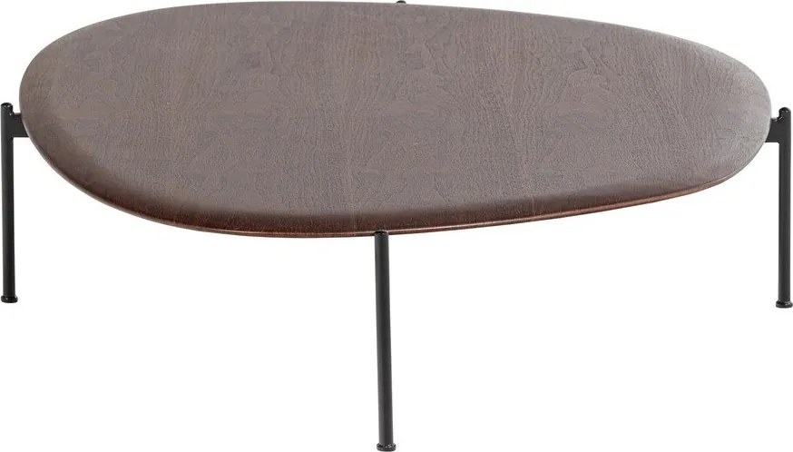 Măsuță de cafea în culoare naturală închisă 97x121 cm Kota – WOOOD