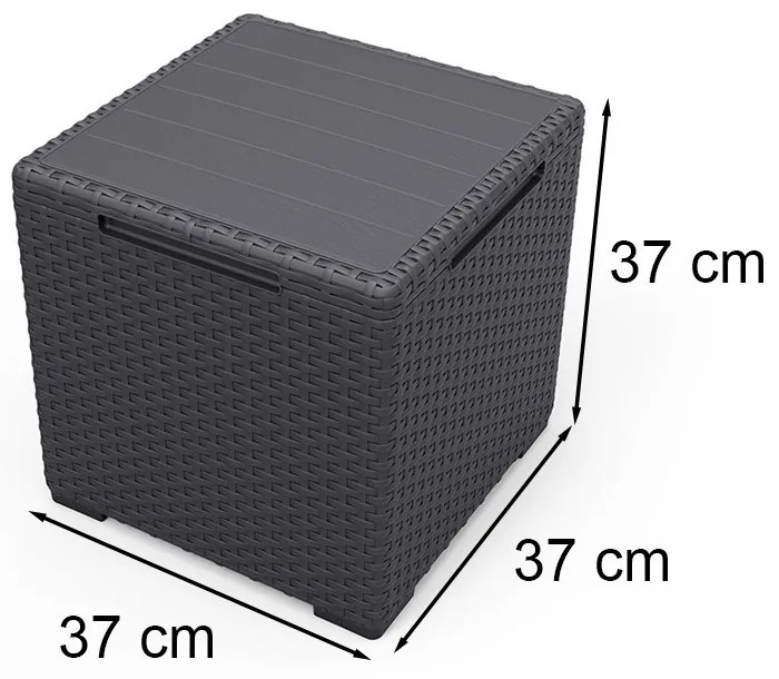 Set mobilier de grădină Eva Balcony cu masă Vigo grafit