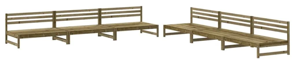 3186612 vidaXL Set mobilier relaxare de grădină, 6 piese, lemn de pin tratat