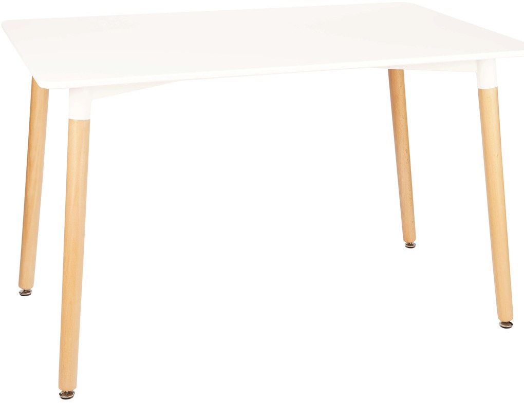 Masa de sufragerie Culoare alba, BERGEN 100x70 cm