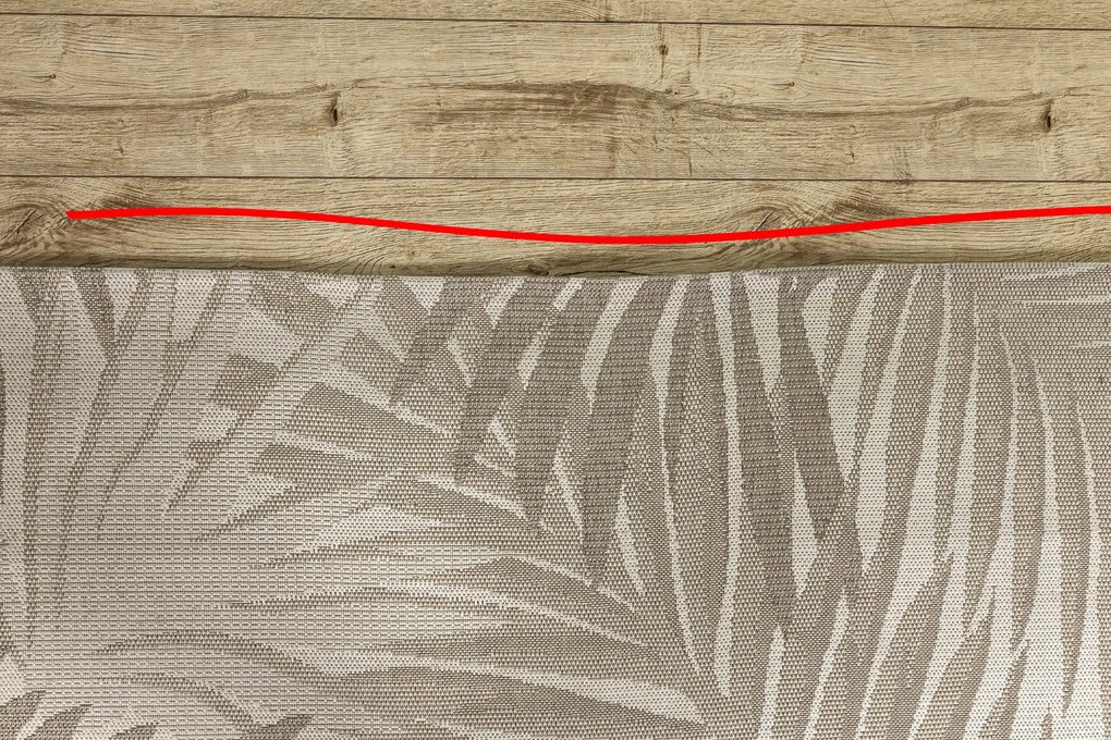 Covor sisal Floorlux 20504 Frunze şampanie si gri Junglă - SECUNDAR-COTATI PRODUSUL