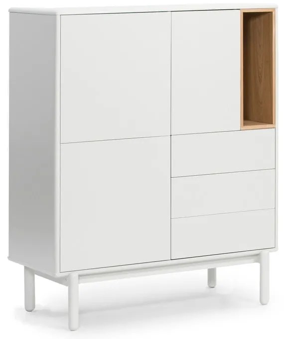 Comodă crem 100x120x40 cm Corvo – Teulat