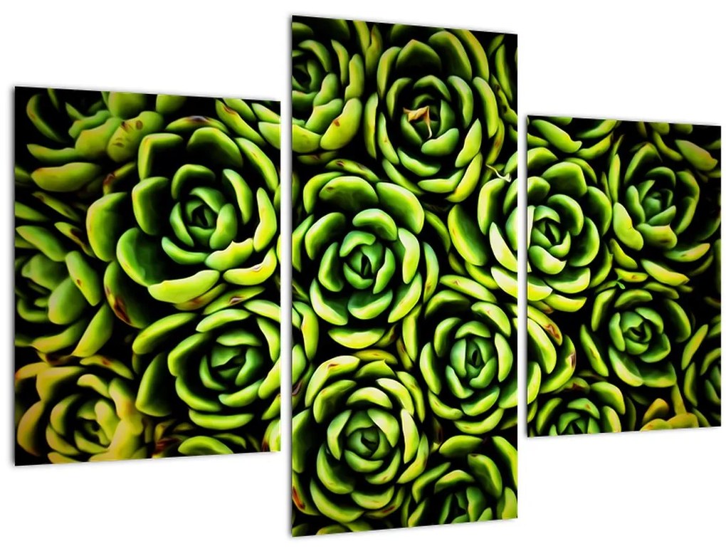 Tablou cu flori de piatră (90x60 cm)