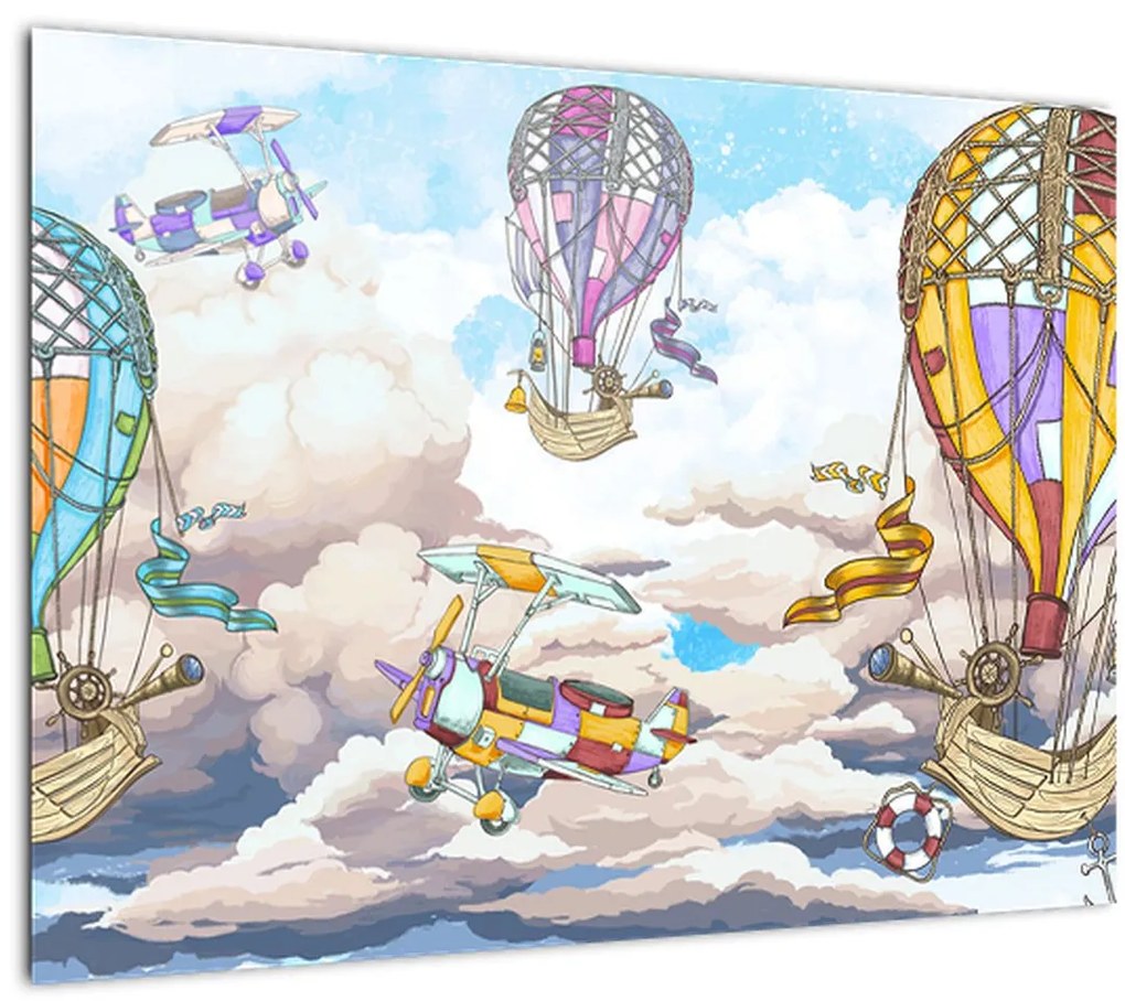 Tablou - Expediție în nori (70x50 cm)