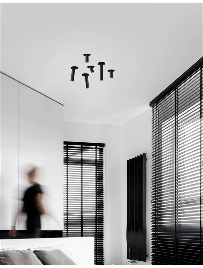 Spot LED incastrabil tavan ajustabil OVO negru