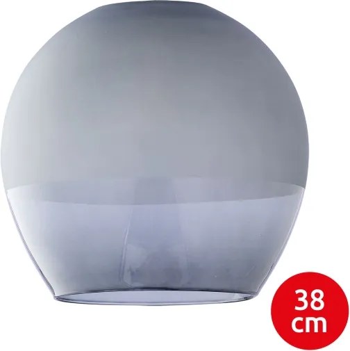 BRILAGI - LED lustru pe cablu RETRO GLASS 1xE27/60W/230V crom mat/gri fumuriu
