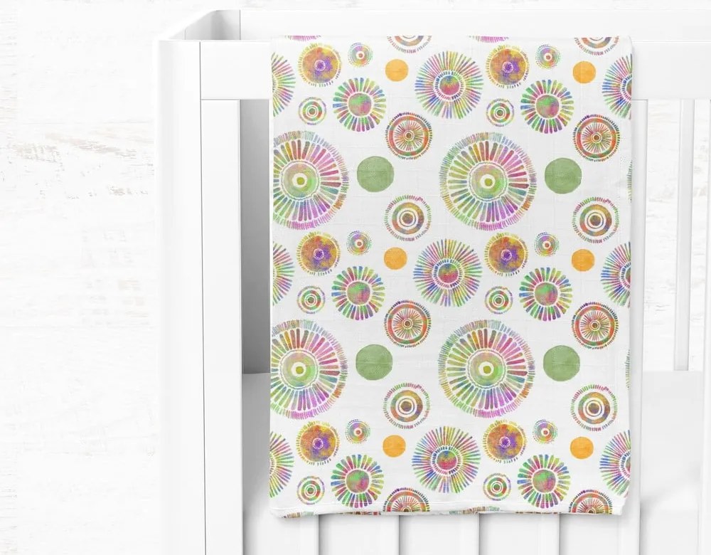 Pătură pentru copii albă din muselină 75x100 cm Maya – Mijolnir