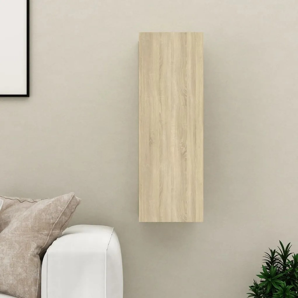 803350 vidaXL Comodă TV, stejar Sonoma, 30,5x30x90 cm, lemn prelucrat
