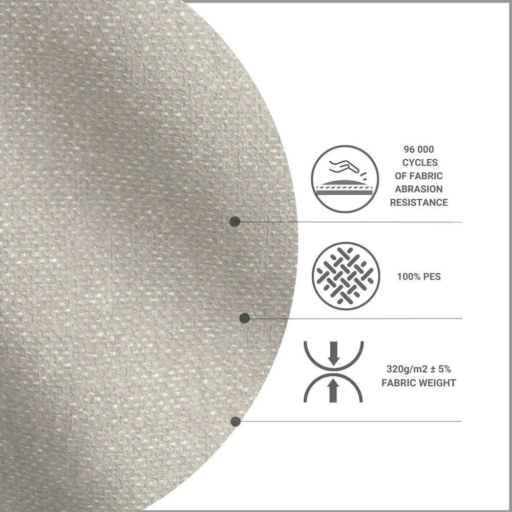 Pat gri/bej tapițat 90x200 cm Alba – Maison de Rêve