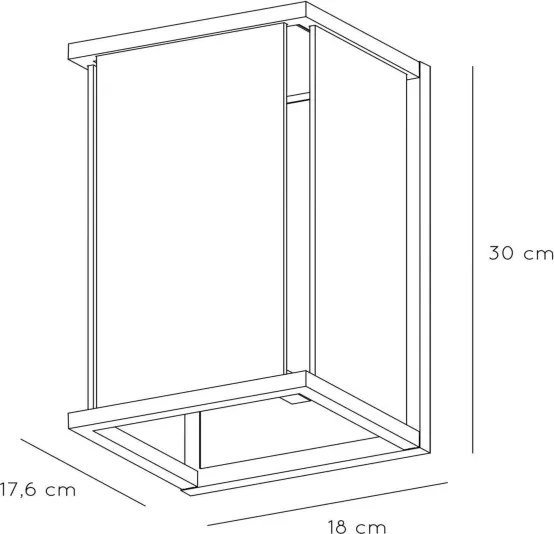 Lucide 27883/01/30 - Aplica perete exterior CLAIRE 1xE27/15W/230V