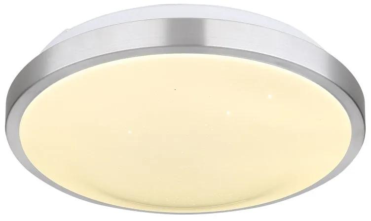 Plafoniera LED cu iluminat pentru baie cu senzor de miscare design modern Gregory IP44 argintiu 4000K