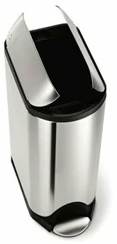 Simplehuman Coș de gunoi cu pedală pentru deșeuri selectate 45 l, inox, 45 l