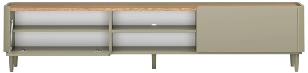 Comodă TV Elivo 220 cm pe picioare - eucalipt / stejar baltic dune